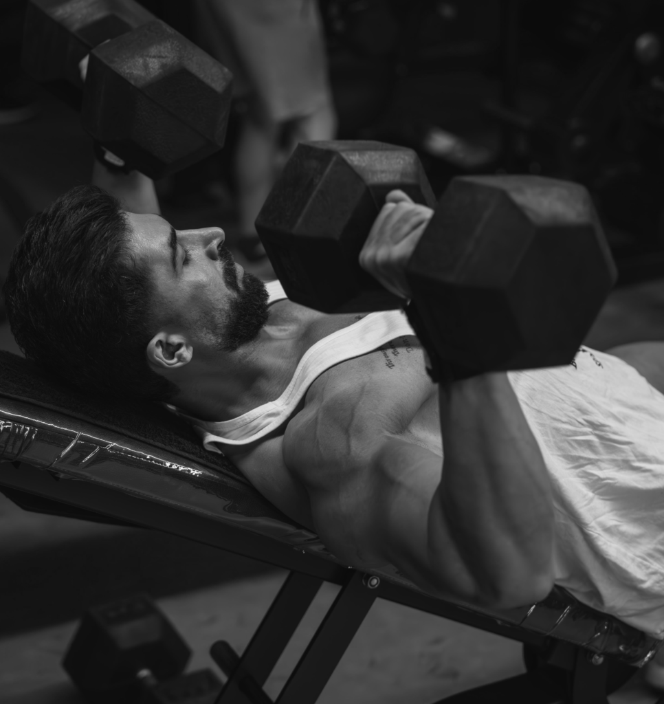 incline db press square face