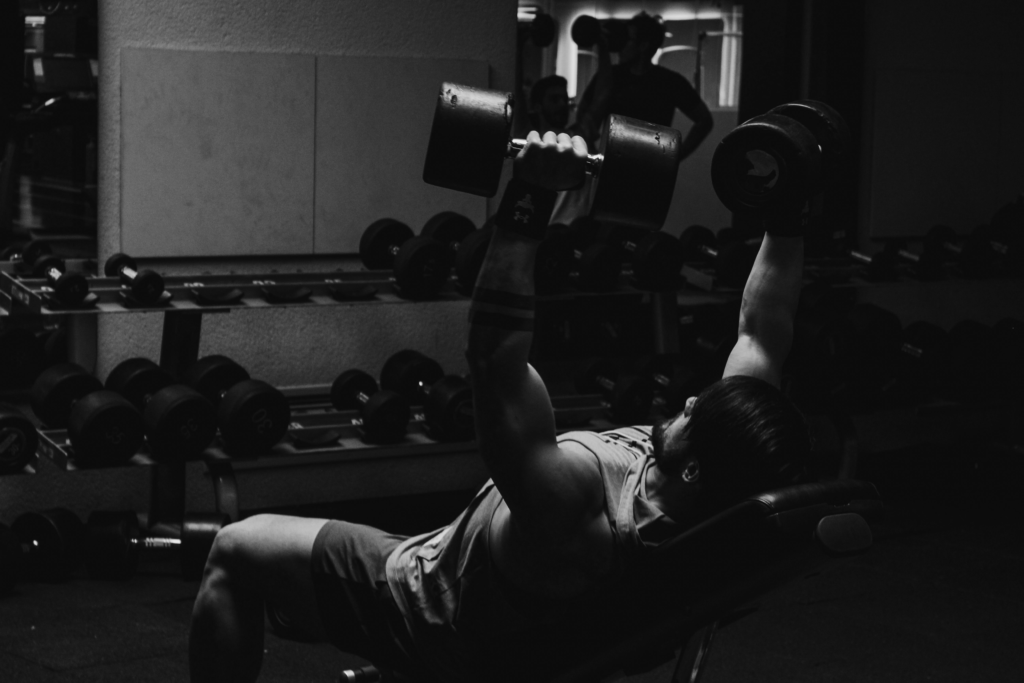 incline dumbbell press wide